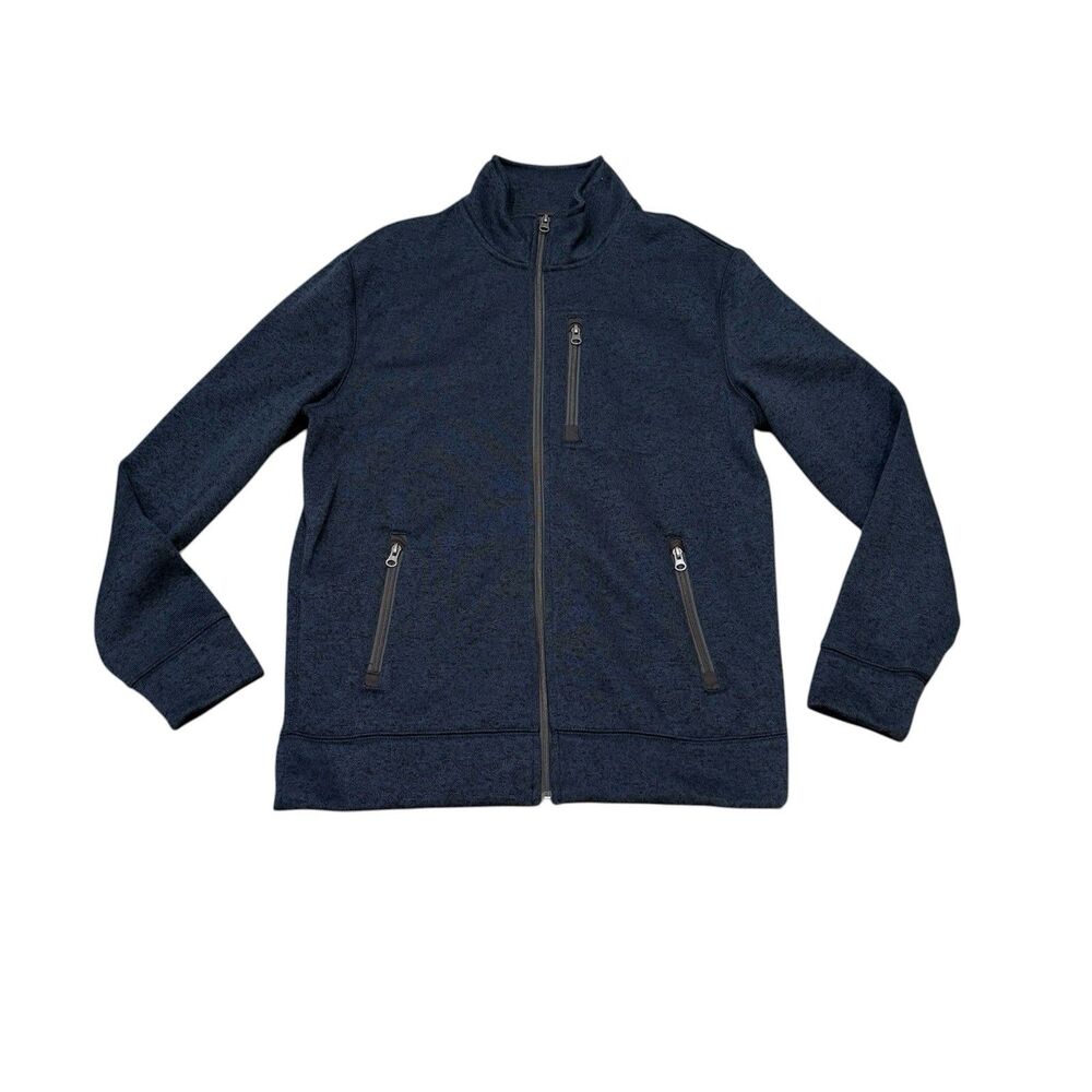 Sonoma Blue Full Zip Jacket Sweater Fleece Mens Size L Outdoor